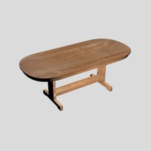 beta oval table art 3d obj 3ds max lumber 3d print model - Mito3D