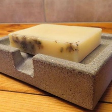 cassaforte in cemento calcestruzzo sapone piatto muffa seifenschale titolare supporto bagno 3d print model - Mito3D