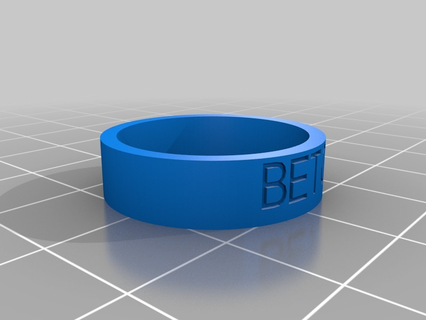beto personalizado anillos joyería joya 3d print model - Mito3D