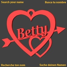 Betty coração cupido amar amor san valentin jch Ame saint namorados amoureux in 3d print model - Mito3D