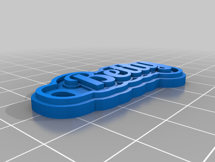 betty customized keychains 3d print model - Mito3D