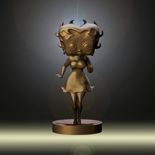 betty boop art sexy amore i cartoni animati 3D print model - Mito3D