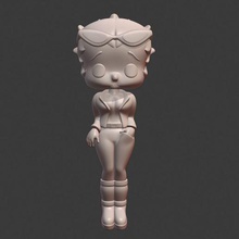 betty boop art de dibujos animados juguete 3d print model - Mito3D