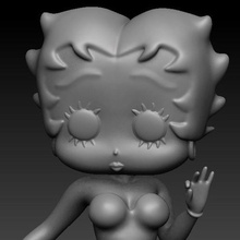 betty boop game figure sensual cartoon gift girl woman 3d print model - Mito3D
