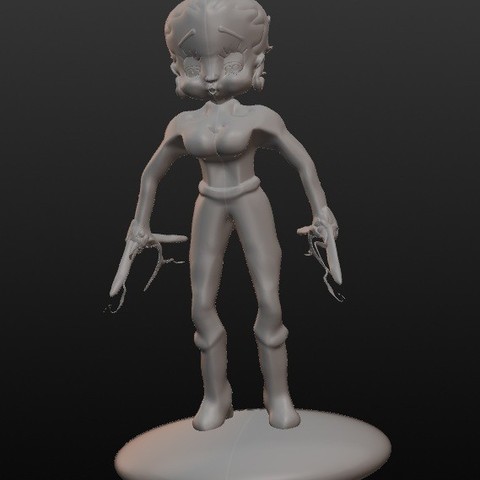 betty boop superhero boomerang art figurine collection pin up 60s 70s 50s 80s heroin great new christmas coleccin statuettes 3D print model - Mito3D