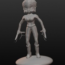 betty boop superhero boomerang art figurine collection pin up 60s 70s 50s 80s heroin great new christmas coleccin statuettes 3d print model - Mito3D