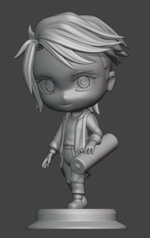 betty chibo3d Chibi kawai Zahlen 3D print model - Mito3D