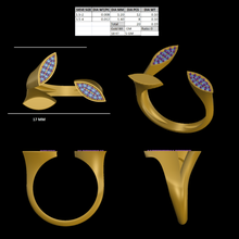 beuaty marquesa Salve diamante anel cheio 3d print model - Mito3D
