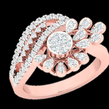 beutyfull diamond ring jewelry goldring dimondring engaged weeding 3d print model - Mito3D
