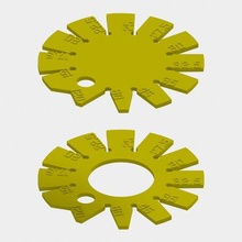 Fase Spur Winkel Winkelmesser Werkzeug DIY Goniometer Werkzeuge 3d print model - Mito3D