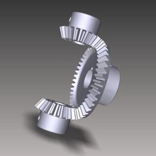 bevel gear assembly 3d print model - Mito3D