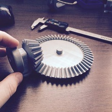 bevel gear toy set 1751 tooth 31 ratio gadget gears engineering model 3d print model - Mito3D