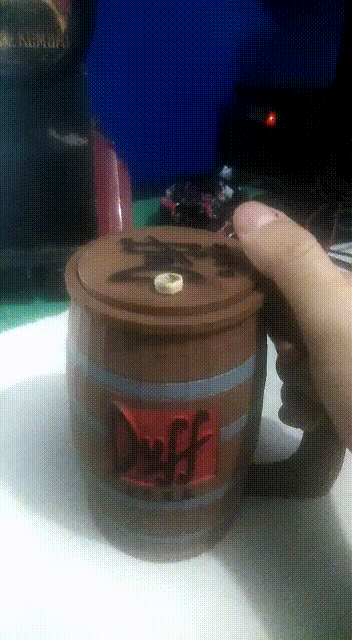 bevanda titolare supporto vari duff bevande barile simpson tazza birra Omero bart lisa marzo maggie 3D print model - Mito3D