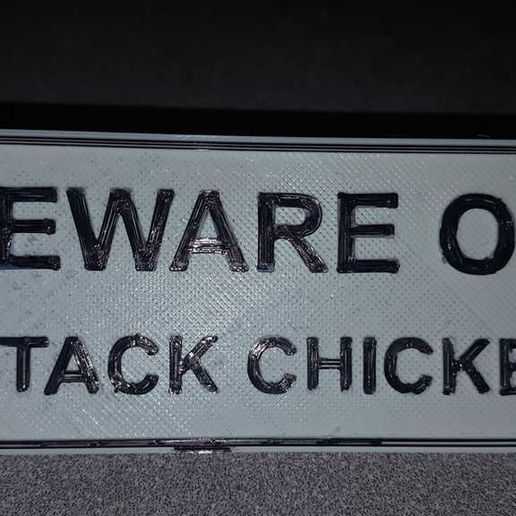 beware attack chicken art