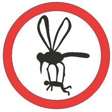 beware insects - funny sign art bite mosquito lammesky 3d print model - Mito3D