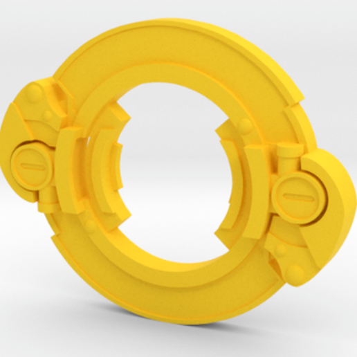 Beyblade Meer Erpel Attacke Ring hms Remake Serie 3D print model - Mito3D