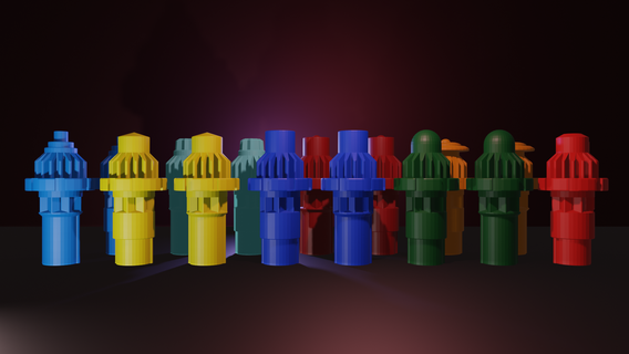 beyblade bits alto versiones hilado tapas juguete 3d print model - Mito3D