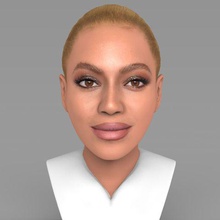 beyonce knowles bust ready full color 3d printing gadget shaki rihanna snoop dogg kanye hollywood singer jay-z statue figurine miniature sculpture 3d print model - Mito3D