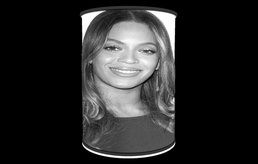 Beyonce Lamba litofani aydınlatma Led ışık film müzik star 3d print model - Mito3D