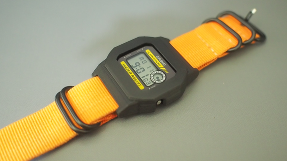 bezel casio f91w f94w strap 22mm gshock wristwatch 3d print model - Mito3D