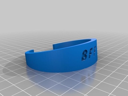 bff braccialetto personalizzato braccialetti 3d print model - Mito3D