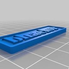 bhaelor personalizado sign_logos 3d print model - Mito3D