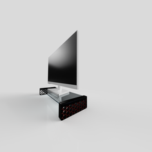 bi color altıgen monitör ayakta durmak gadget stil yazı tahtası pc ofis 3d print model - Mito3D