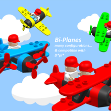 bi-plane game voronoi duplo compatible plane 3d print model - Mito3D