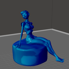 bianka relaxation art girl decoration resin print hd installation sla abs pla prusa anycubic 3d print model - Mito3D