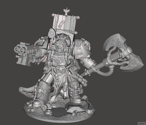 bibliothecary marine game wh legion war game spacemarines 3d print model - Mito3D