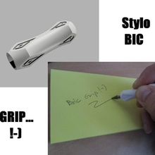 bic comfort grip pen customisation custom improvement upgrade 3d print model - Mito3D
