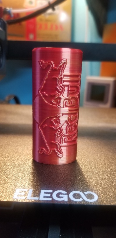 bic encendedor caso funda rojo toro toro bebida energética 3d print model - Mito3D