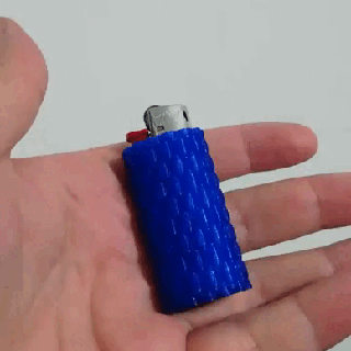 bic lighter holder - case 1 mini sparkler 3d print model - Mito3D