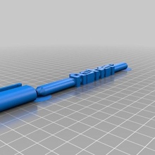 bic palabra bolígrafo asher personalizado oficina 3d print model - Mito3D