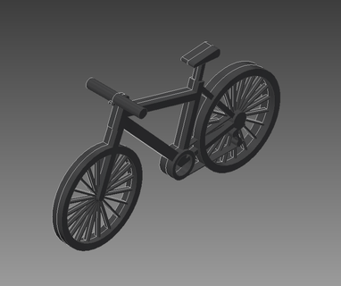 bicicleta llavero 3d print model - Mito3D