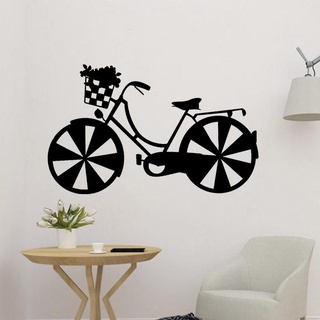 bicicletta 2d parete arredamento arte manubrio pneumatici ruota pneumatico modello in movimento parti 3d print model - Mito3D