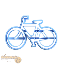 bicycle cookie cutter & stamp 3d print model - Mito3D