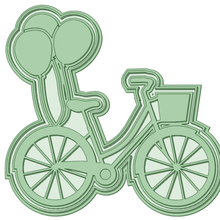 bicycle cookie cutter balloons bike with 3d print model - Mito3D