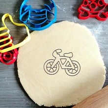 bicycle cookie cutter sport riding boat baking dough shape kitchen bake cookies speculoos 3d print model - Mito3D
