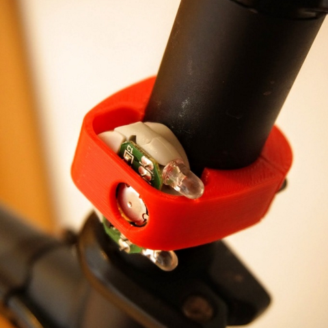 bicycle light mount various 3D print model - Mito3D