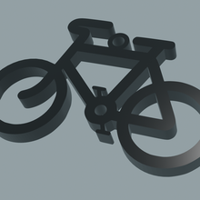 bicycle pendant bike jewlery 3d print model - Mito3D