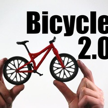 bicicleta 20 a arte moto guidão pneus roda modelo mover partes 3d print model - Mito3D