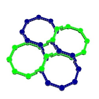 biciclico collegamento 2 strutturale geometria matematica modello stelo 3d print model - Mito3D