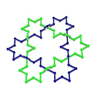 biciclico collegamento 8 strutturale geometria matematica modello stelo 3d print model - Mito3D