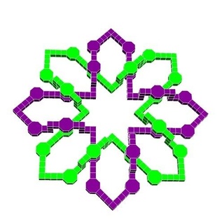 biciclico collegamento 9 strutturale geometria matematica modello stelo 3d print model - Mito3D