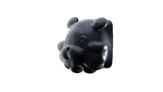bidoof Pokémon keycap mécanique planche roulettes tige Cerise mx bulbasaur gicler clé 3d print model - Mito3D