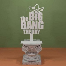 a teoria do big bang logotipo arte sinais de logotipos sinal 3d print model - Mito3D