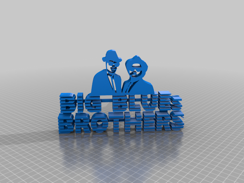 blues irmãos 3d impressão 3D print model - Mito3D