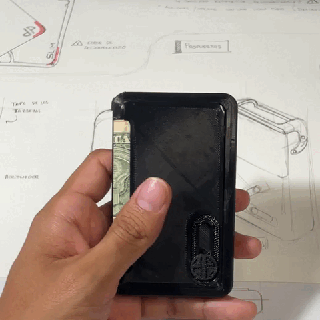 gros garçon intelligent portefeuille mode gadget portefeuilles minimaliste moda 3d print model - Mito3D