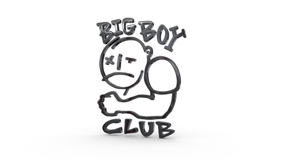 gros garçon club logo boutique marque emblème style symbole luxe mode accessoires élégant tendance 3d print model - Mito3D